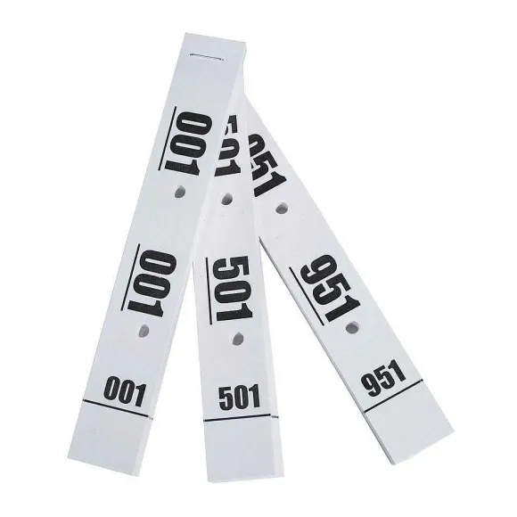 Discount RETIF Carnet De 50 Tickets Vestiaires Num Rot S 3 Volets Ft 20X3Cm Blancx20