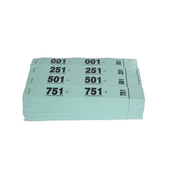 Best Sale RETIF Carnet De 50 Tickets Vestiaires Num Rot S 3 Volets Ft 20X3Cm Vertx20