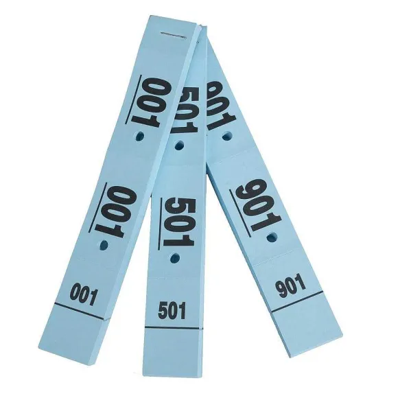 Discount RETIF Carnet De 50 Tickets Vestiaires Num Rot S 3 Volets Ft 20X3Cm Bleux20