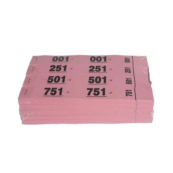 Fashion RETIF Carnet De 50 Tickets Vestiaires Num Rot S 3 Volets Ft 20X3Cm Rosex20