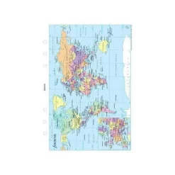 New RETIF Carte Du Monde Format A5
