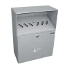 Online RETIF Cendrier Mural Acier Galvanis 2L