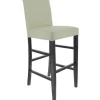 Cheap RETIF Chaise De Bar D'Int Rieur S Ville En Bois Tapiss E D'Un Simili Cuir Beige