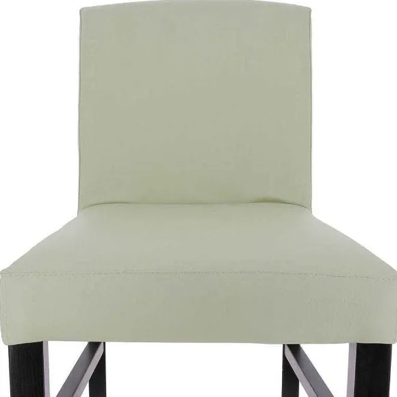 Cheap RETIF Chaise De Bar D'Int Rieur S Ville En Bois Tapiss E D'Un Simili Cuir Beige
