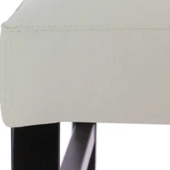 Cheap RETIF Chaise De Bar D'Int Rieur S Ville En Bois Tapiss E D'Un Simili Cuir Beige
