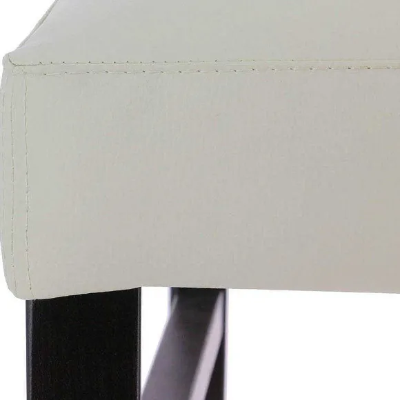 Cheap RETIF Chaise De Bar D'Int Rieur S Ville En Bois Tapiss E D'Un Simili Cuir Beige