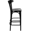 Discount RETIF Chaise De Bar D'Int Rieur New Orl Ans En Bois Finition Noire