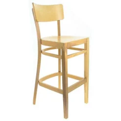 Discount RETIF Chaise De Bar D'Int Rieur Bastia En Bois Finition Naturelle