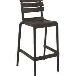 Cheap RETIF Chaise De Bar Empilable D'Ext Rieur Sorgues En Polypropyl Ne Noir