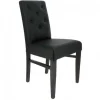 Online RETIF Chaise D'Int Rieur Cordoue Avec Dossier Boutonn En Simili Cuir Noir - Par 2