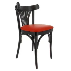 New RETIF Chaise D'Int Rieur New Orl Ans En Bois Assise Rembourr E En Simili Cuir - Par 2