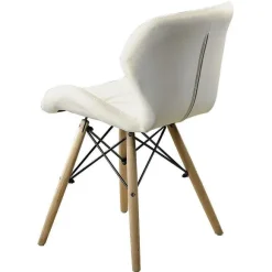Flash Sale RETIF Chaise Eiffel Beige Matelass E (54,5 X 53 X 71 - Hauteur De L'Assise 45,5 Cm)