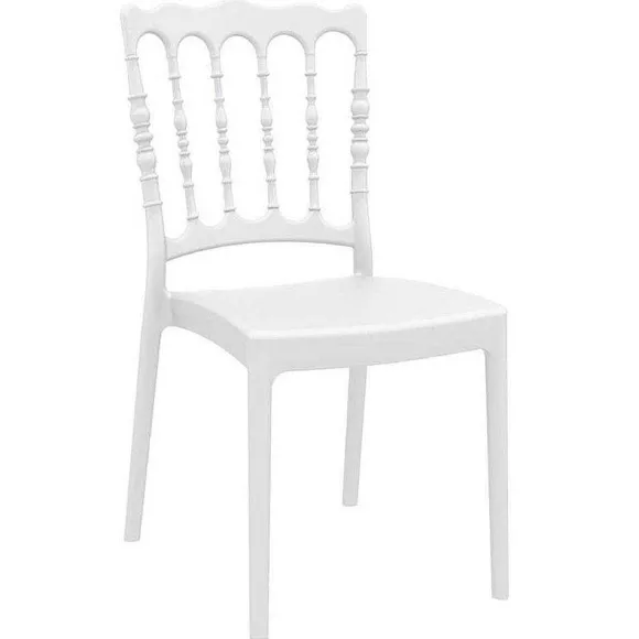 Shop RETIF Chaise Empilable De R Ception Napol On En Polypropyl Ne Blanc