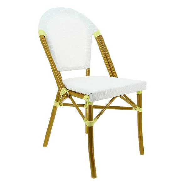 Best RETIF Chaise Empilable D'Ext Rieur En Aluminium Et Textyl Ne Biarritz Coloris Cru