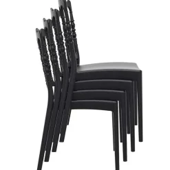 Discount RETIF Chaise Empilable Gamme 'Napoleon' Noire