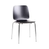 New RETIF Chaise Empilable 'Romana' - Noir