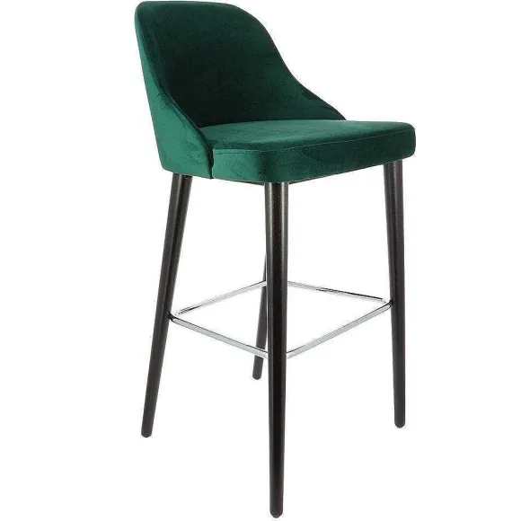 Flash Sale RETIF Chaise Haute D'Int Rieur En Bois Ainhoa Recouvert D'Un Velours Vert Sapin