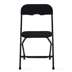 Best RETIF Chaise Pliante Noire Acier 40X45X81Cm