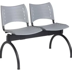 Best Sale RETIF Chaise Sur Poutre Avec Coque Plastique 3 Places - Coloris : Noir