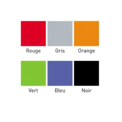 Clearance RETIF Chaise Sur Poutre Avec Coque Plastique 2 Places - Coloris : Rouge