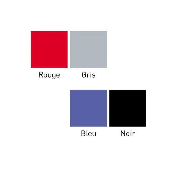 Shop RETIF Chaise Sur Poutre En Tissu Assise/Dossier Mousse Confortable - Rouge - 4 Places