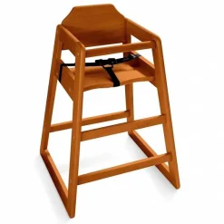 Hot RETIF Chaises Hautes Empilables Bois Fonc Welcome Family - Lot De 4