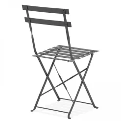 Sale RETIF Chaises Pliante Rome Acier Gris 42X46X82 Cm- Par 2