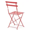 Cheap RETIF Chaises Pliante Rome Acier Rouge 42X46X82 Cm- Par 2