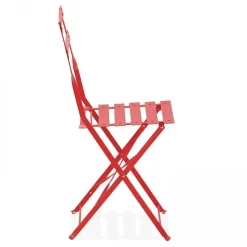 Cheap RETIF Chaises Pliante Rome Acier Rouge 42X46X82 Cm- Par 2