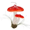 New RETIF Champignons Oranges Et Blancs En Bois Suspendre L30Xp2Xh42Cm