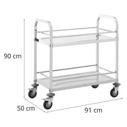 Cheap RETIF Chariot De Service En Acier Inoxydable Chariot De Service Restaurant (Capacit
