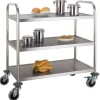 Clearance RETIF Chariot De Transport En Inox D Montable 3 Niveaux Quip De 4 Roues Pivotantes