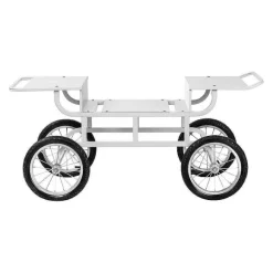 Clearance RETIF Chariot Pour Machine Barbe Papa 4 Roues Blanc