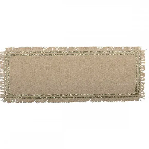 Clearance RETIF Chemin De Table En Toile De Jute Dore