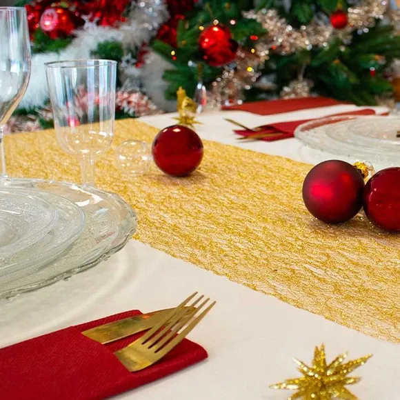 Best Sale RETIF Chemin De Table Glitter Or En Rouleau 0,30X5M Rouleau