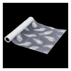 Best Sale RETIF Chemin De Table Organza Blanc Paillet Et Imprim 28X500Cm