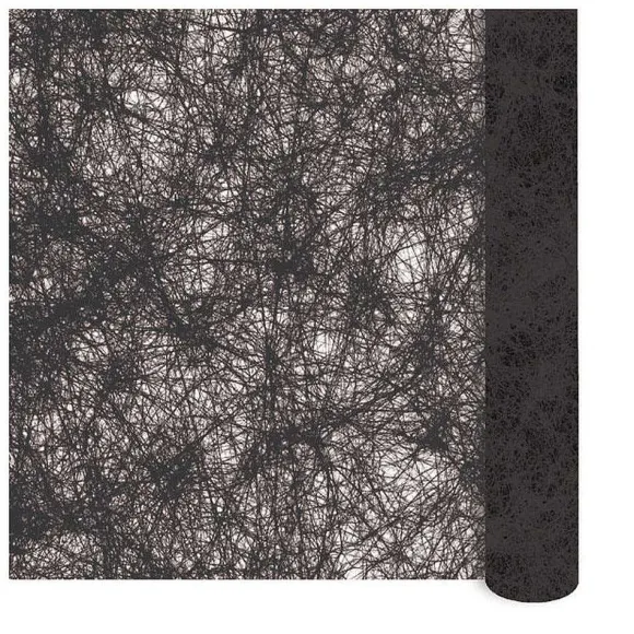 Store RETIF Chemin De Table Romance Noir En Rouleau 0,30X10M Rouleau