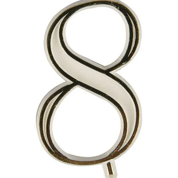 Store RETIF Chiffre Blanc N°8 En Plastique Pour Bougie