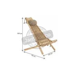 Cheap RETIF Chilienne Bois Ecochair (Coussin Offert) M L Ze