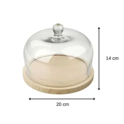 Store RETIF Cloche Fromage En Verre 20Cm Fackelmann Eco Friendly