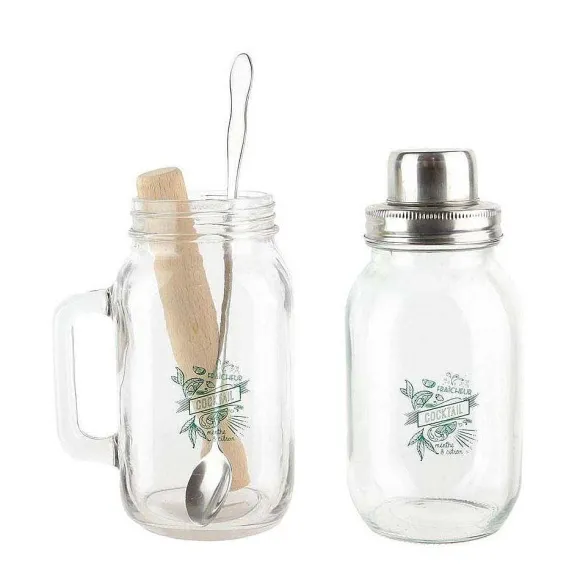 Discount RETIF Coffret Cocktail Mason Jar Ustensiles Et Recettes