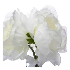 Flash Sale RETIF Compo Artificielle De 3 Roses Blanches Dans 3 Vases En Verre Li S Par Une Corde