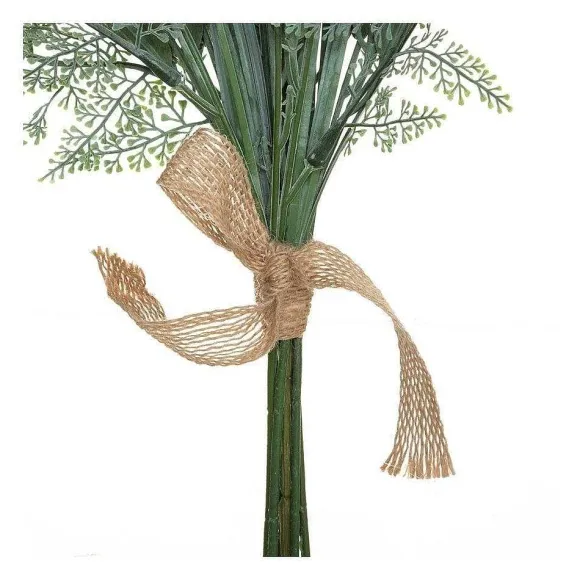 Shop RETIF Compo Artificielle De 3 Roses Blanches Dans 3 Vases En Verre Li S Par Une Corde