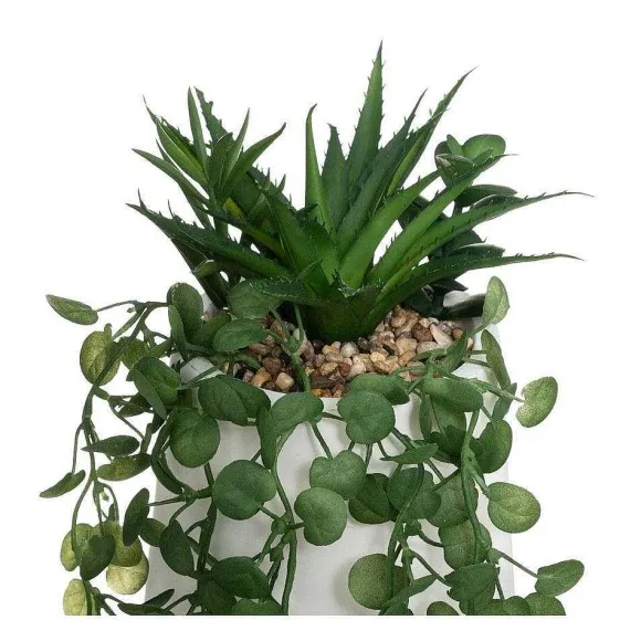 Best Sale RETIF Compo Artificielle De 3 Roses Blanches Dans 3 Vases En Verre Li S Par Une Corde