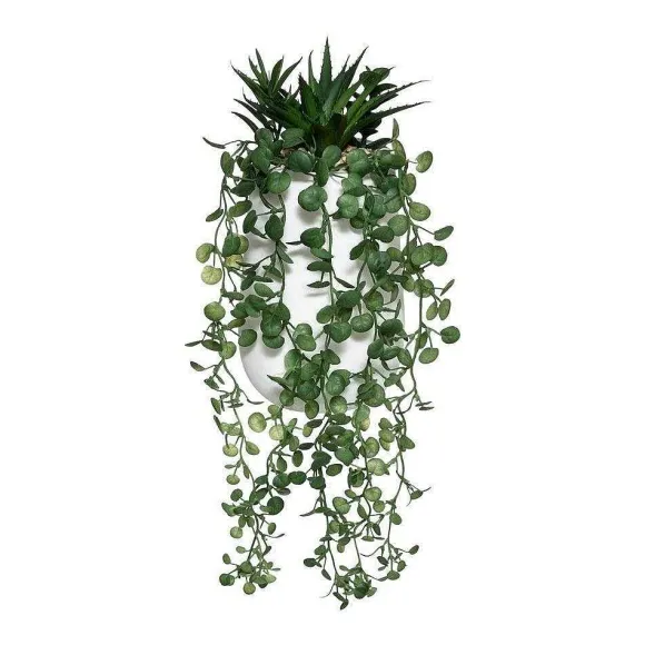 Best Sale RETIF Compo Artificielle De 3 Roses Blanches Dans 3 Vases En Verre Li S Par Une Corde