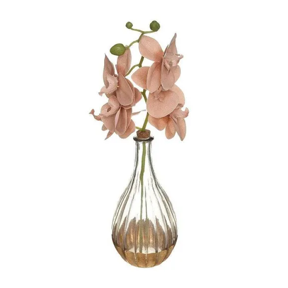 Cheap RETIF Composition Florale Artificelle Orchid E En Soie Vase En Verre H35Cm