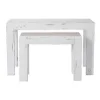 Sale RETIF Console H Ritage L118Xp39Xh75Cm + L79Xp29Xh60Cm - Blanc Patin - Par 2