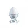 Shop RETIF Coquetier En Forme De Spirale Coloris Argent Pour Oeuf La Coque