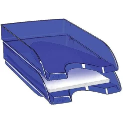 New RETIF Corbeille Courrier Fusion Bleue 25.4X35X6.1Cm