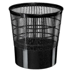 Fashion RETIF Corbeille Papier Ajour E Noire 18L